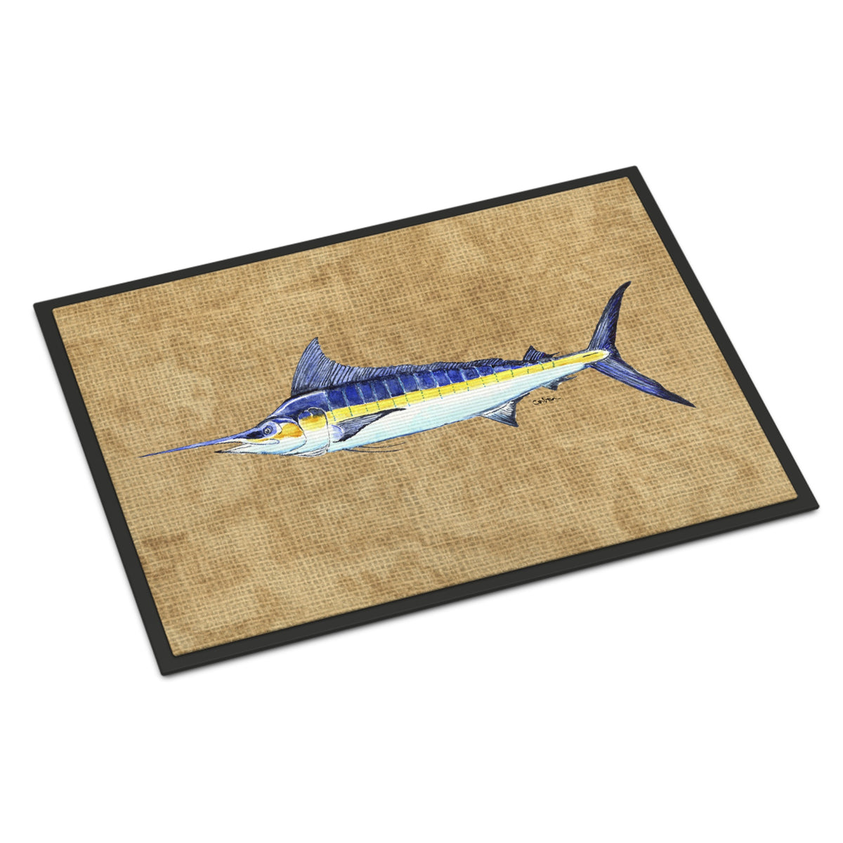 CarolineS Treasures 8818Mat Blue Marlin Indoor Or Outdoor Mat, 18 Inch  Inch  X 27 Inch  Inch , Multicolor