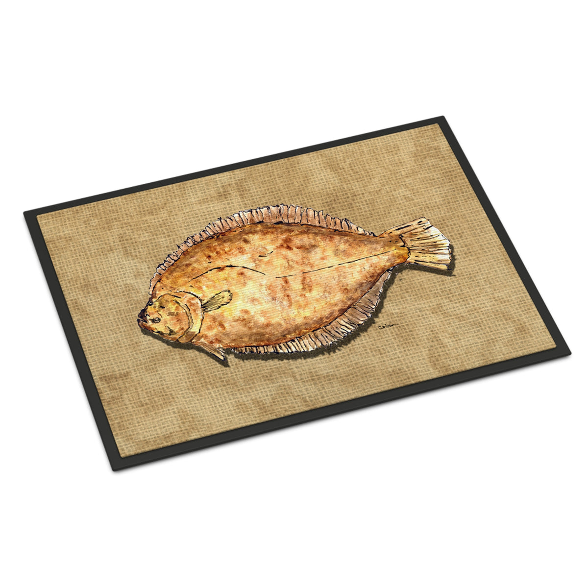 CarolineS Treasures Flounder Indoor Or Outdoor Mat, 24 Inch  Inch  X 36 Inch  Inch , Multicolor
