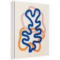 Sylvie Abstract Line Art Print 2 Framed Canvas by July Art Prints