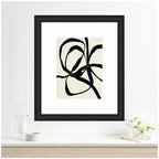 Framed Art Black Twist 1 by Alicia Bock