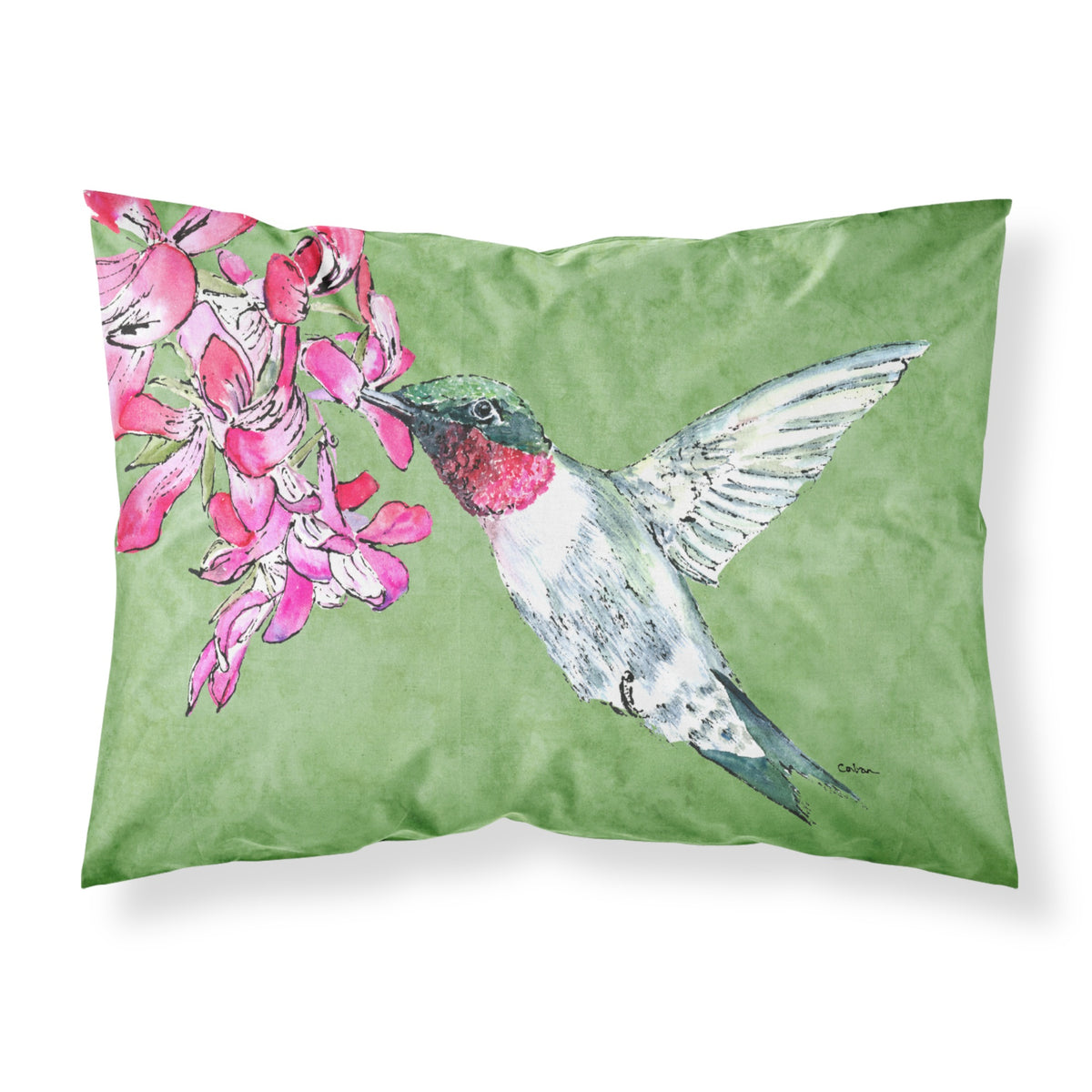 'Caroline'S Treasures 8886Pillowcase Hummingbird Moisture Wicking Fabric Standard Pillowcase, Large, Multicolor'