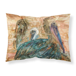 'Caroline'S Treasures Abstract Pelicans Fabric Standard Pillowcase 8977Pillowcase, Multicolor'