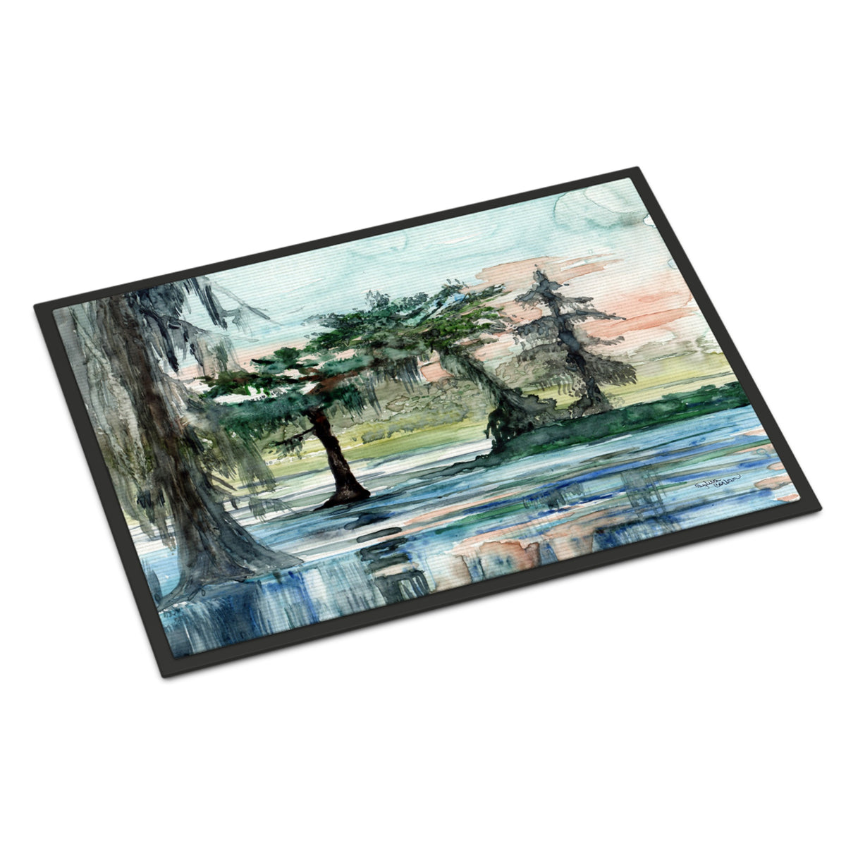 CarolineS Treasures In The Swamp Indoor Or Outdoor Mat 24X36 8985Jmat, 24 Inch  Inch  H X 36 Inch  Inch  W, Multicolor