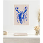 Sylvie Lobster Framed Canvas by Nikita Jariwala