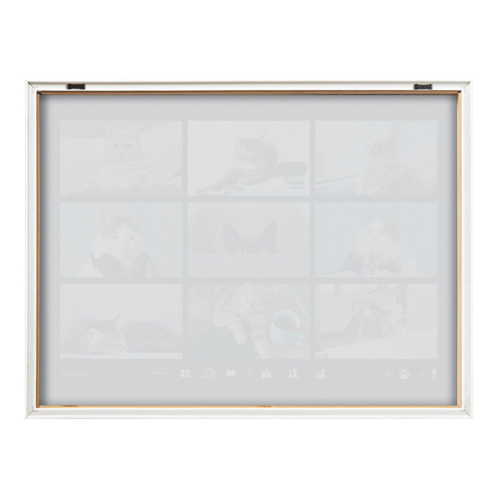 Blake Video Chat Cats Framed Printed Glass by The Creative Bunch Studio