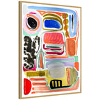 Sylvie Abstract 09 Framed Canvas by Emma Daisy