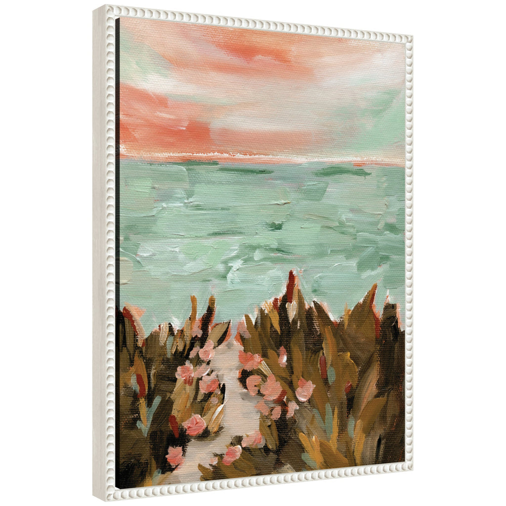 Sylvie Landscape 02 Beach Framed Canvas by Annie Quigley