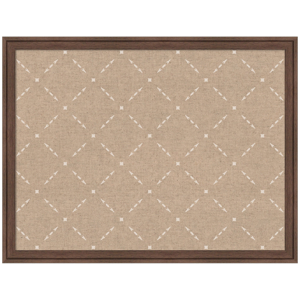 Pinboard Beige Lattice Pattern