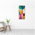 Abstract 01 Panel 1 by Rachel Lee Framed Canvas Wall Art Print