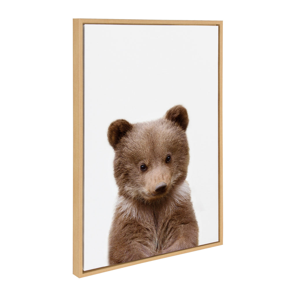Sylvie Baby Bear Framed Canvas by Amy Peterson