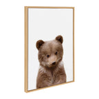 Sylvie Baby Bear Framed Canvas by Amy Peterson