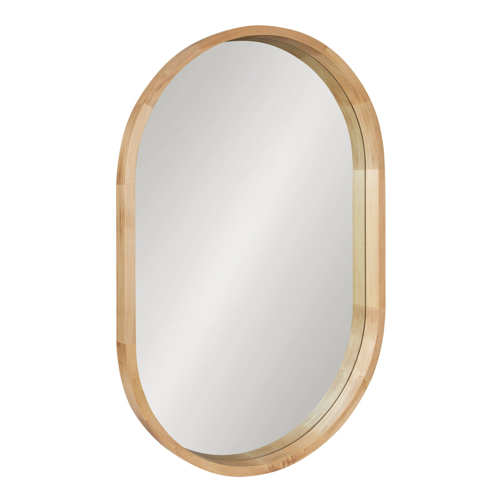 Hutton Wood Framed Capsule Mirror