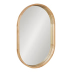 Hutton Wood Framed Capsule Mirror