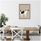 Sylvie Farm Goat Framed Canvas by Hannah Beisang