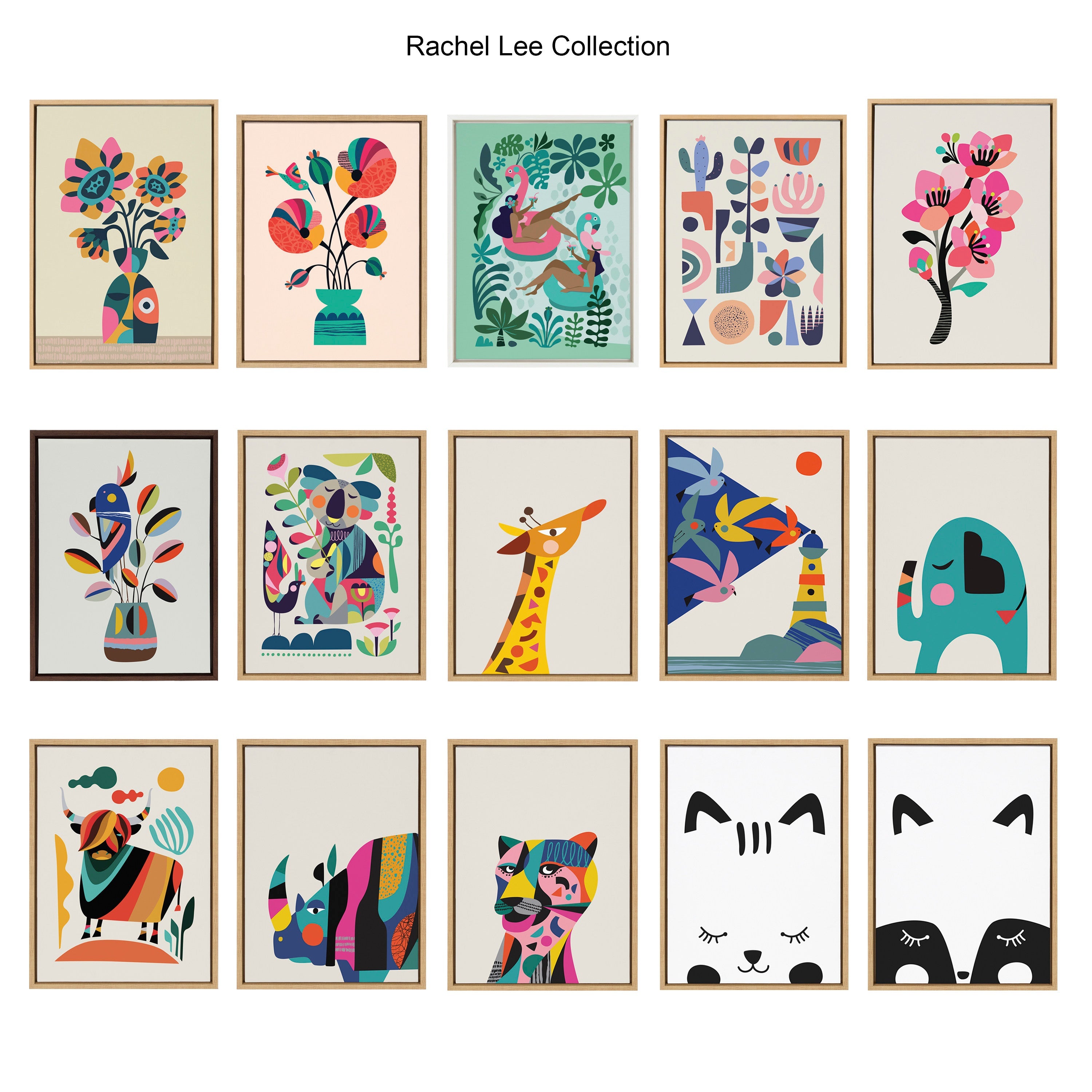 Sylvie MCM Mountains Framed Canvas by Rachel Lee of My Dream Wall