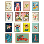 Sylvie Floralis C Framed Canvas by Mia Charro