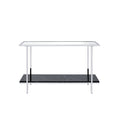 Ergode Console Table Mirrored, Faux Marble & Chrome