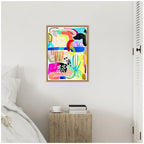 Sylvie Abstract 10 Framed Canvas by Emma Daisy