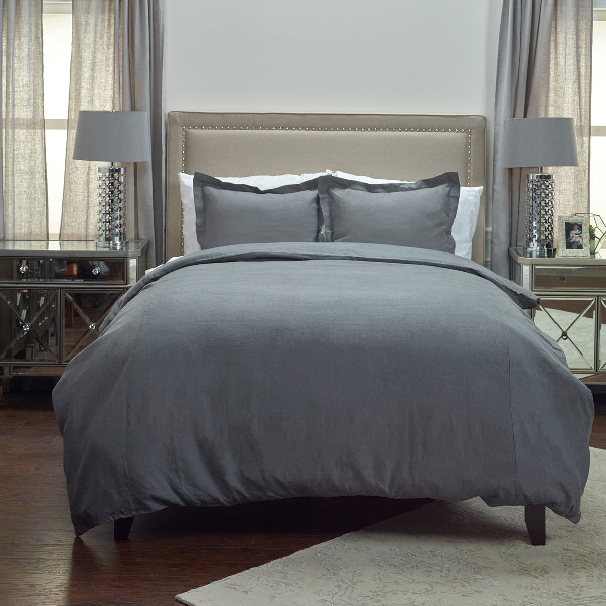 Rizzy Home | BT1726 | Standard Sham | 20"x26" Gray/Neutral/ Solid