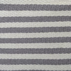 Dii Woven Paper Storage Bin, Pinstripe, Gray, Medium Rectangle