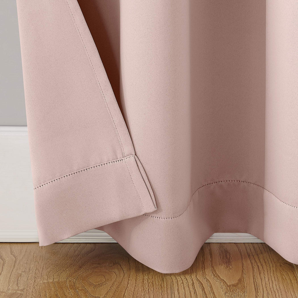 Sun Zero - 55407 Riley Kids Bedroom Blackout Grommet Curtain Panel, 40' X 84', Blush