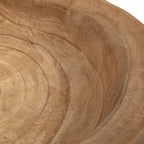 Creative Co-Op Decorative Paulownia Wood Bowl