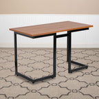 Flash Furniture Cherry Computer Desk with Black Metal Frame
