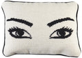 Jonathan Adler Eyes Needlepoint Throw Pillow, 1 Count (Pack Of 1), Natural