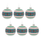 Melrose Ball Ornament, Christmas, 4”D, Glass
