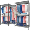 Raybee Clothes Rack Clothing Rack 900 LBS Clothing Racks for Hanging Clothes Heavy Duty Clothes Rack Freestanding Wardrobe Close