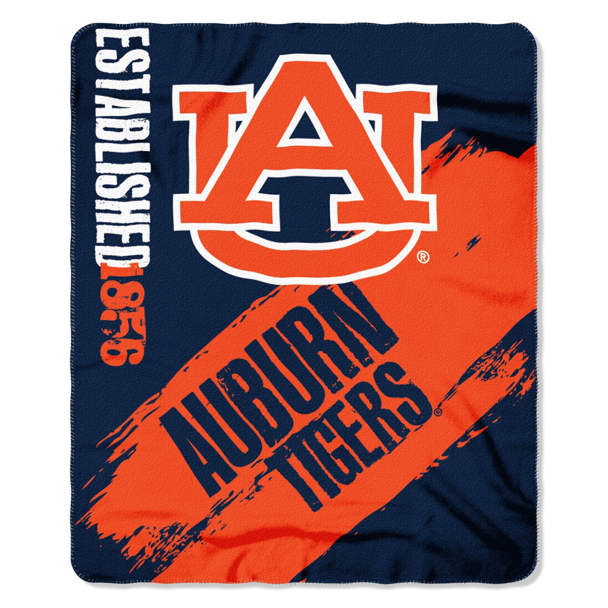 Northwest NCAA Auburn Tigers Fleece Throw Blanket, 50 x 60, Painted