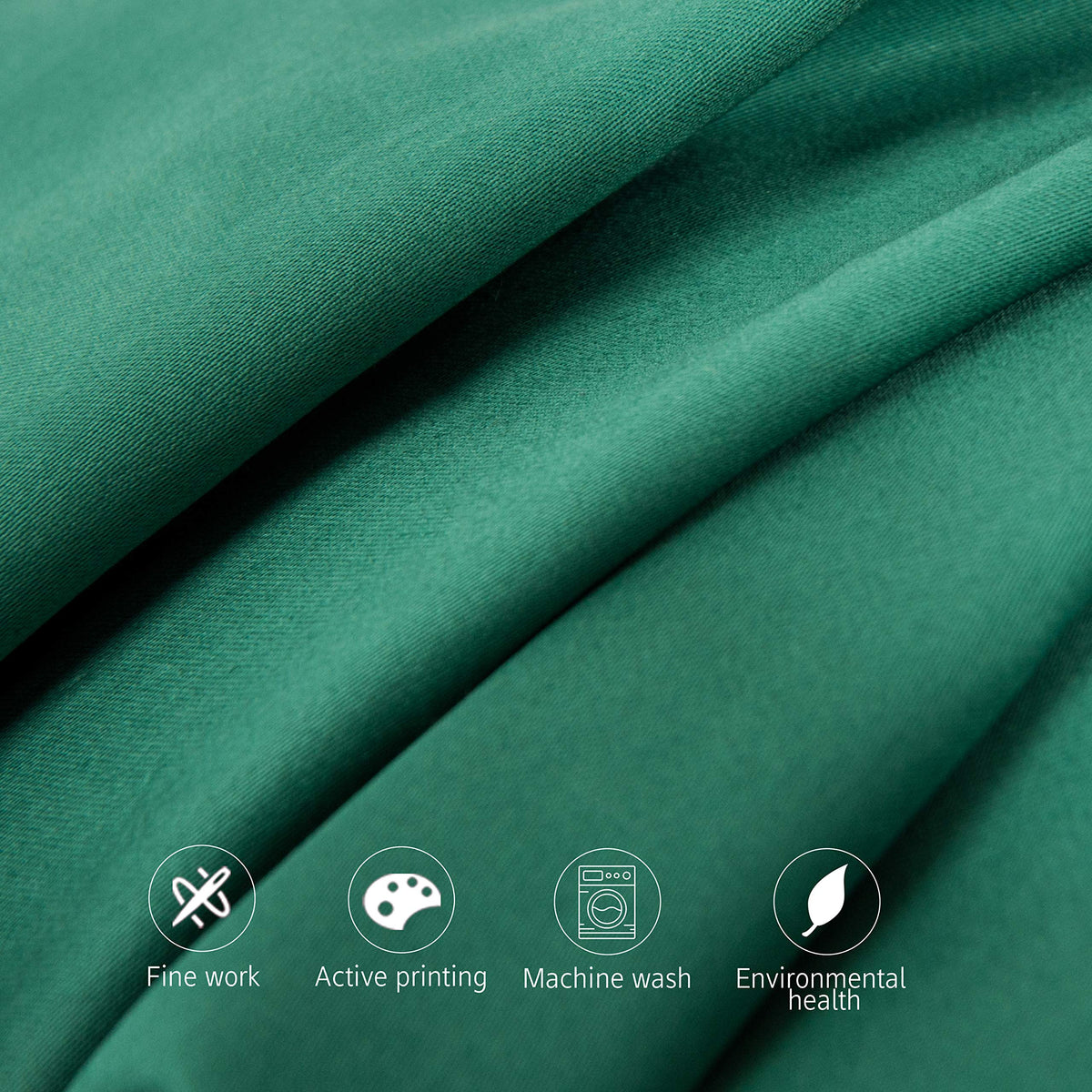 Ntbay 2 Pack 500 Thread Count 100% Egyptian Cotton Euro Pillow Shams, Super Soft And Breathable European Throw Pillow Covers, Square Pillow Cases, 26X26 Inches, Dark Green