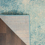 Nourison Passion Navy/Light Blue 9' X 12' Area-Rug, Modern, Abstract, Easy-Cleaning, Non Shedding, Bed Room, Living Room, Dining