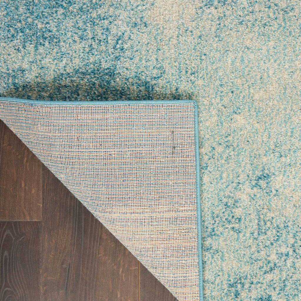 Nourison Passion Navy/Light Blue 2'2'' X 7'6'' Area--Rug, Modern, Abstract, Easy--Cleaning, Non Shedding, Bed Room, Living Room,