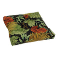 Blazing Needles Squared Patterned Spun Polyester Tufted Dining Chair Cushion, 19, Tropique Raven