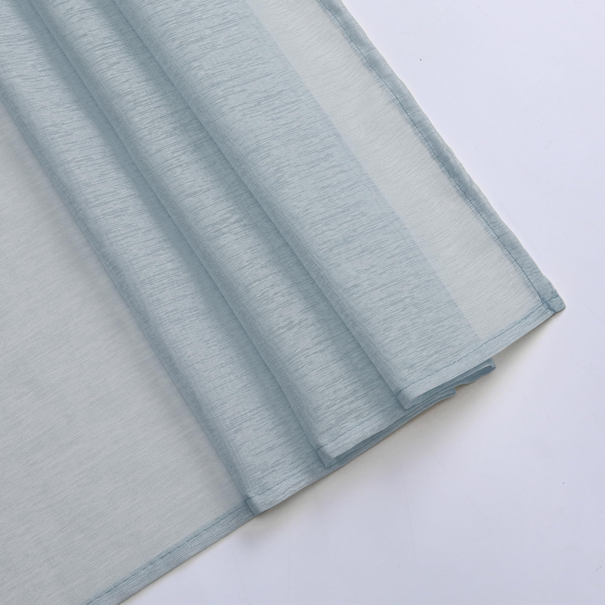 Donren Sheer Canopy Bed Curtains Panels- Elegant Solid Voile Sheer Valance Topper Long Window Treatment Scarf For Villa/Cottage