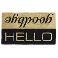 Dii Greetings Collection Natural Coir Doormat, 17X29, Hi!