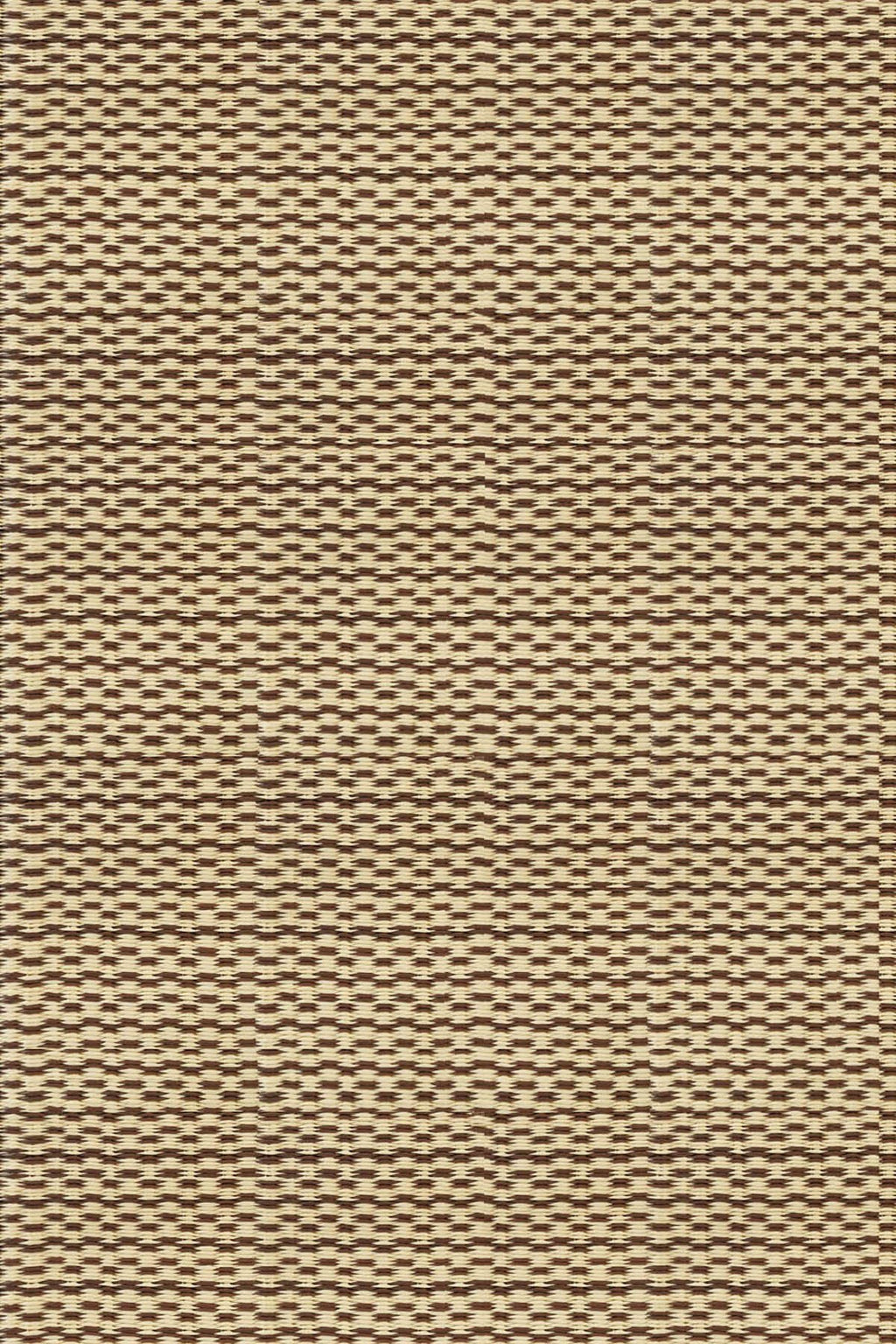 Mad Mats Geometric Outdoor Rug, Reversible Plastic Mat (6' X 9', Basic - Cream/Brown)