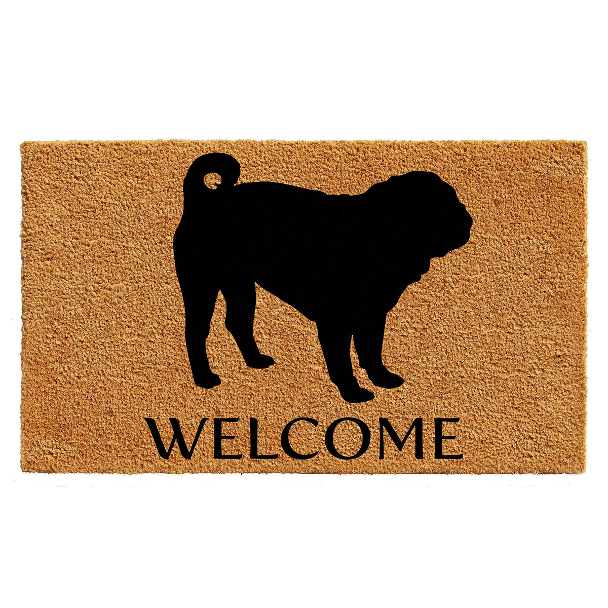 Calloway Mills Az105742436 Pug Doormat, 24' X 36', Natural/Black