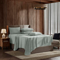 Nestl 6Pc California King Sheet Set - Soft Microfiber Bed Linen Set, Extra Deep Pocket, Sage Green