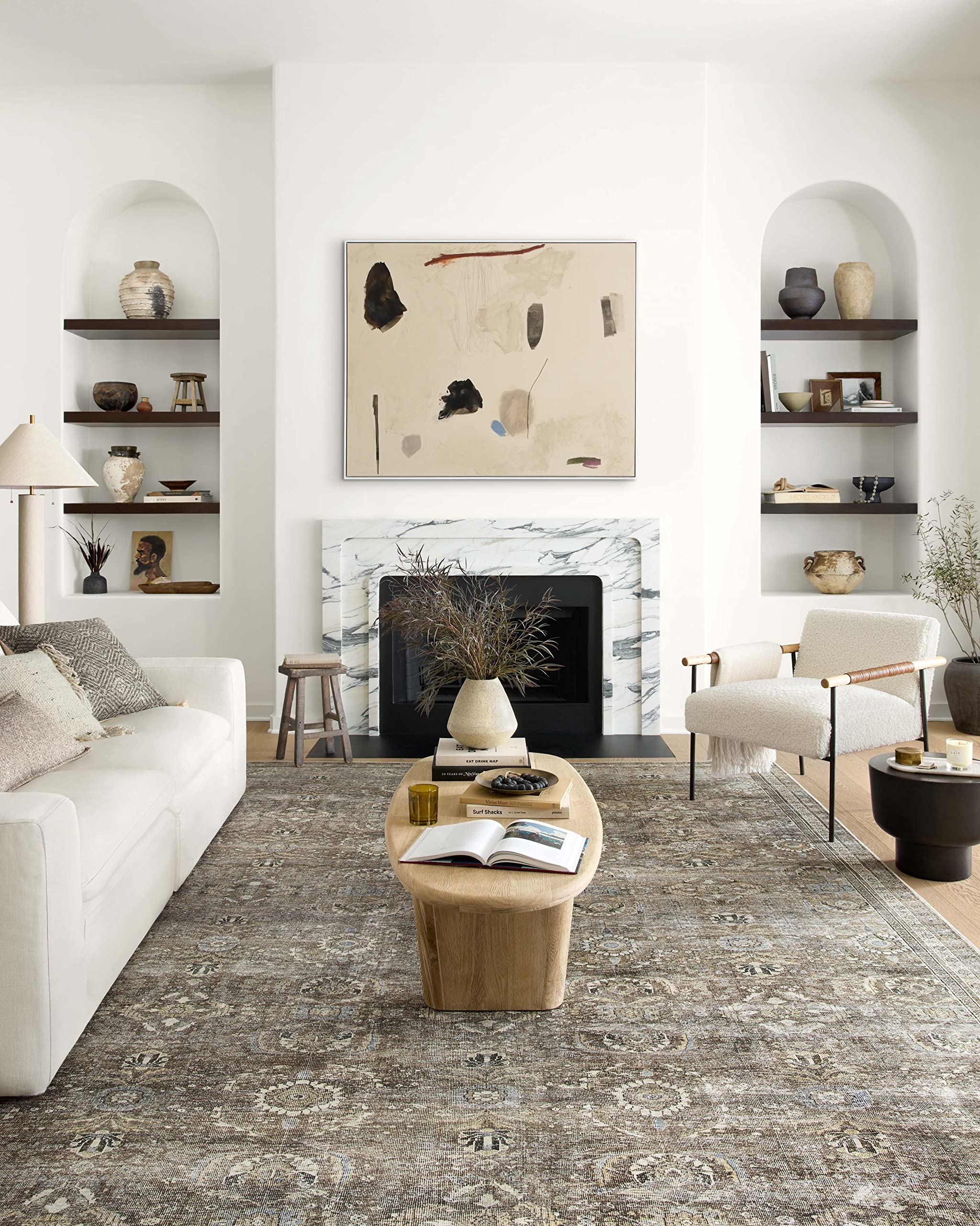 Loloi II Layla Antique/Moss 5-0 x 7-6 Area Rug
