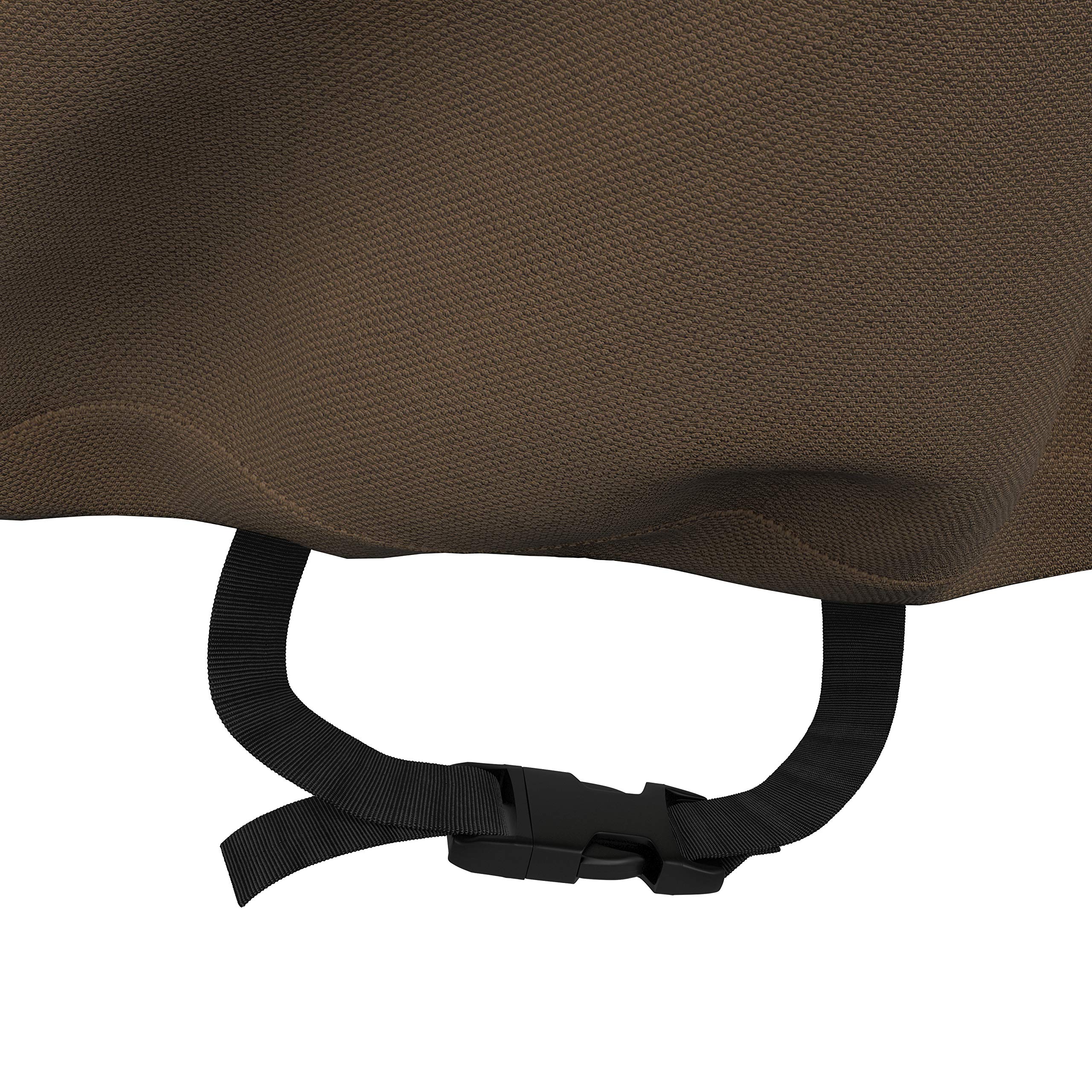 Amazon Basics Outdoor Patio Deep Lounge Chair Cover, Set of 2, Beige/Tan, Polyester with PVC Backing, Model JC120