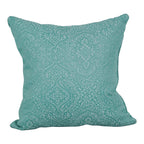 Blazing Needles Square Polyester Jacquard Throw Pillow, 17", Mabul Seaglass