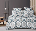 The Home Style Super Soft Glace Cotton Floral King Size Ac Comforter Ii Blanket Ii Duvet With 1 King Size Elastic Fitted Bedshee