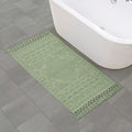 French Connection Nellore Fringe 26 x 49 in. Bath Rug, Sage Green