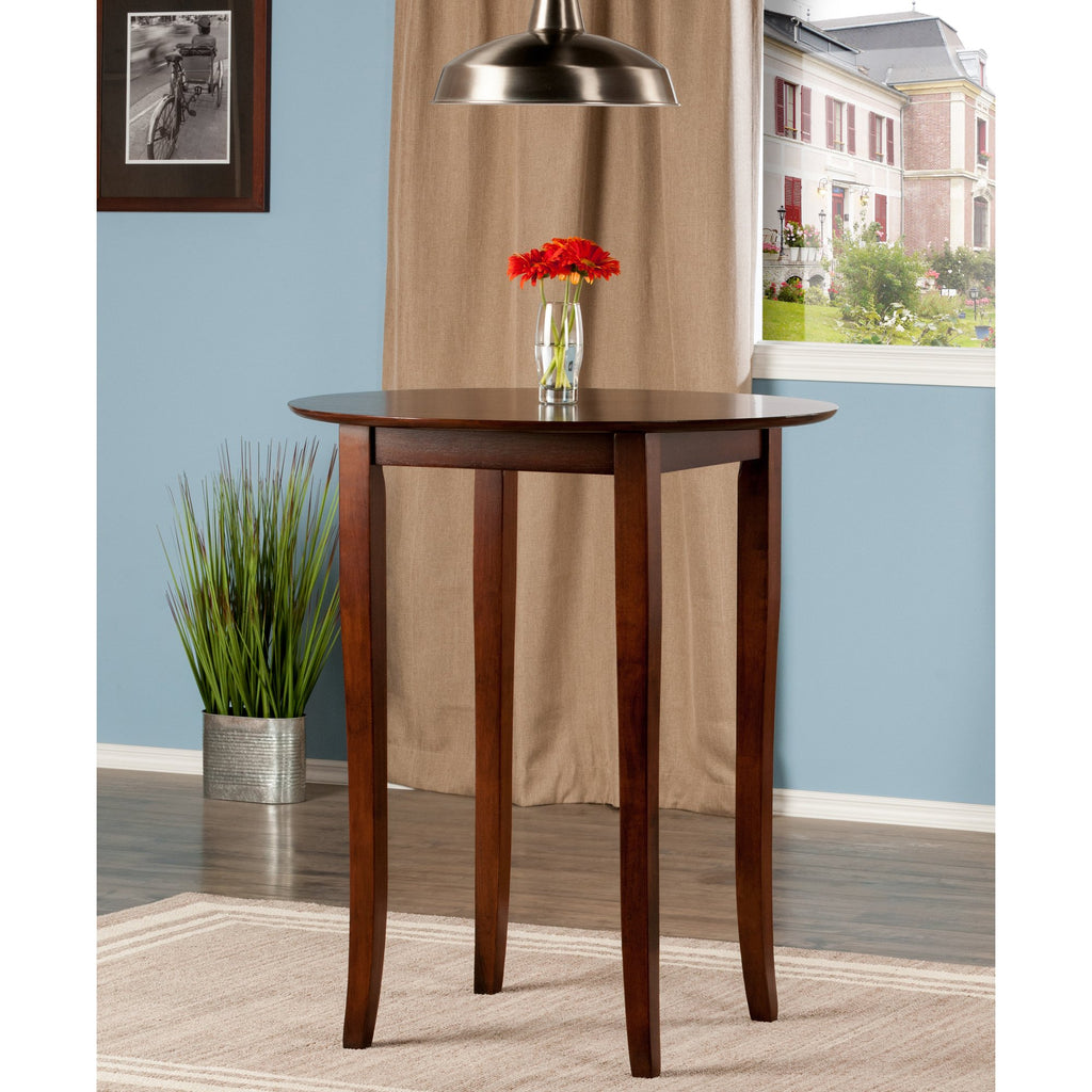 Winsome Fiona Dining Table, Walnut, 33.86 x 33.66 x 38.98 Inches