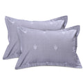 Huesland By Ahmedabad Cotton 144 Tc Cotton Pillow Covers Set Of 2  Seal Grey & White