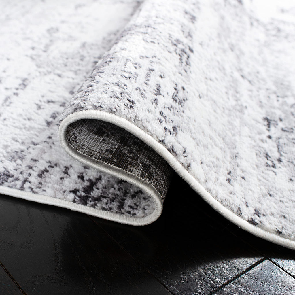 Safavieh Amelia Collection Runner Rug - 2'2'' X 12', Ivory & Grey, Modern Abstract Design, Non-Shedding & Easy Care, Ideal For H