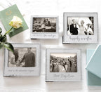 Mariposa ''He Asked. She Said Yes'' Frame, Silver, 4'' X 6''