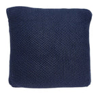HomeRoots 100% Cotton Parkland Collection Manni Transitional Blue Pillow Cover with Poly Insert
